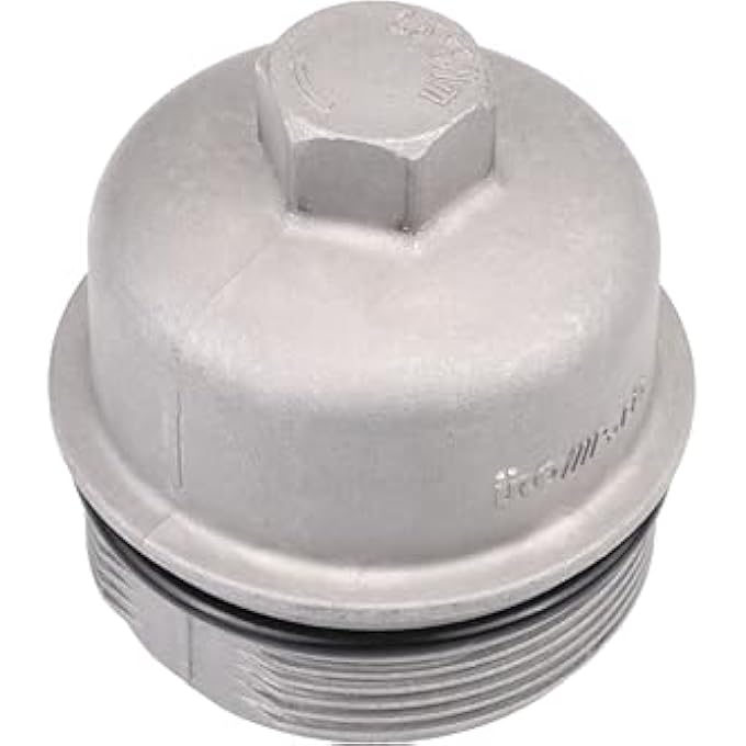 ريحني قطع الغيار URO 11427557011PRM غطاء غطاء فلتر الزيت الألمنيوم مقابل الأصلي البلاستيكي - Image 2