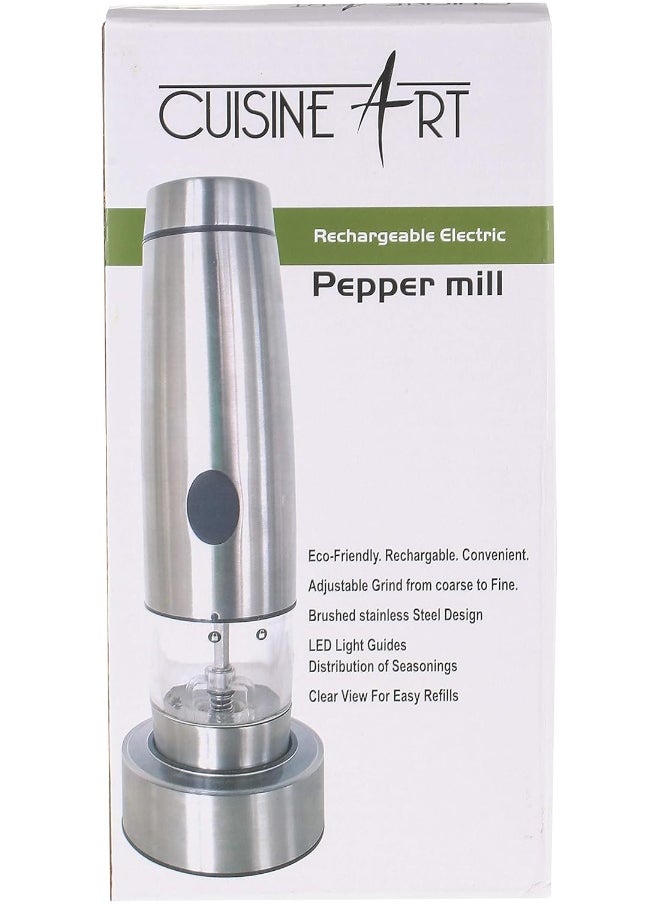 CUISINEART Cuisine Art Rechargeable Pepper Mill, Silver, KDL-549  - Image 5