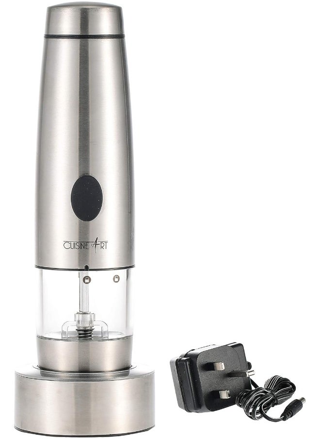 CUISINEART Cuisine Art Rechargeable Pepper Mill, Silver, KDL-549  - Image 1