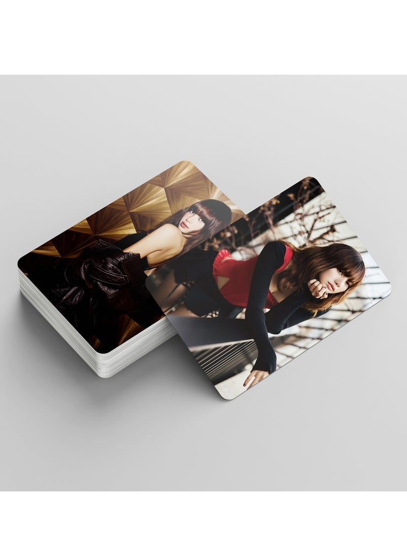 EHOME - 55Pcs BlackPink Member Lisa Solo Album ALTEREGO Lomo Card - Image 1