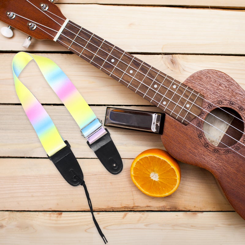 🎸 حزام كتف بتصميم تقليدي قابل لتعديل الطول لأجهزة الجيتار الصوتي والكهربائي والجيتار البيز متعدد الاستخدام ثلاث قطع مقاس 90 5 0 15 سنتيمتر مع اتصال آمن - Image 2