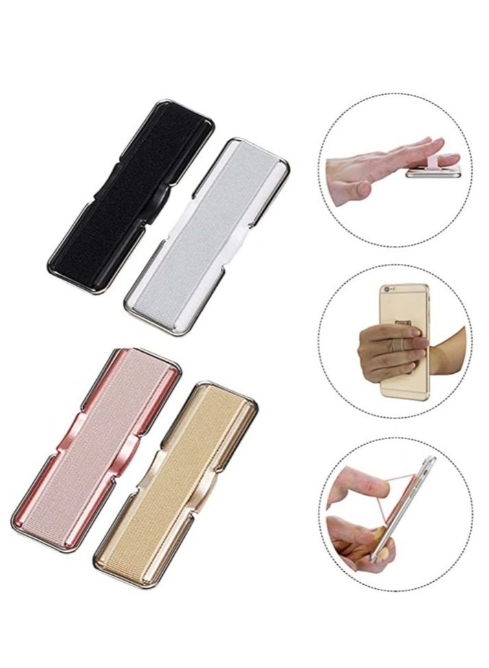 ELTRAZONE 4pcs Elastic Finger Mount for Phone Mobile Phone Grip Holder for Smartphones Tablets (Random Color) - Image 4