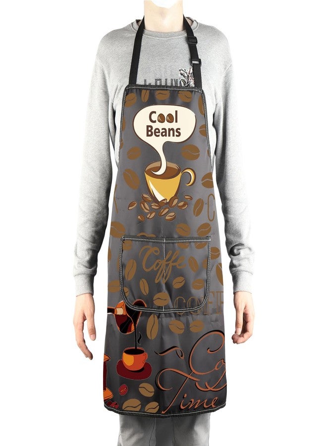 MBMSO Life Begins after Coffee Apron - Barista Gift, Cool Beans Apron-B - Image 4