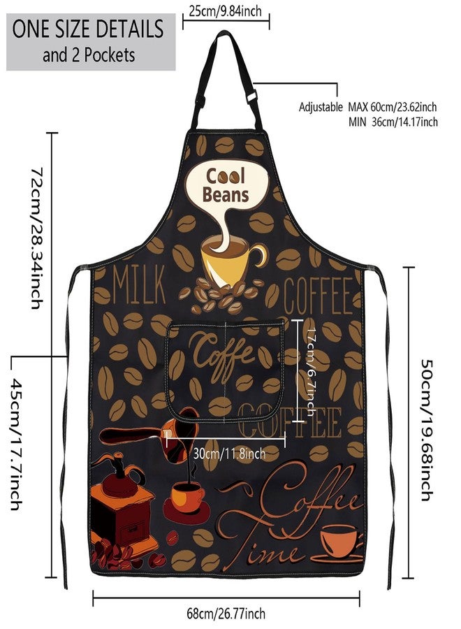 MBMSO Life Begins after Coffee Apron - Barista Gift, Cool Beans Apron-B - Image 2