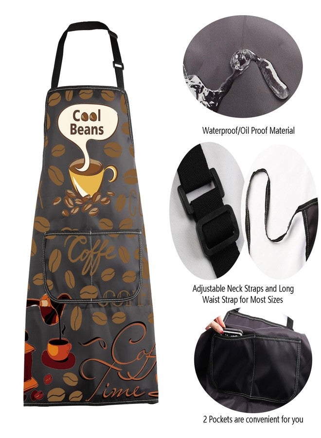 MBMSO Life Begins after Coffee Apron - Barista Gift, Cool Beans Apron-B - Image 5