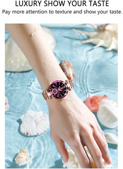 POEDAGAR Watches for Women Stylish Stainless Steel Water Resistant Quartz Analog Watch  - Image 4