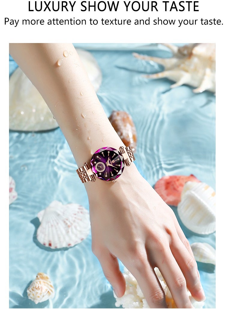 POEDAGAR Watches for Women Stylish Stainless Steel Water Resistant Quartz Analog Watch  - Image 4