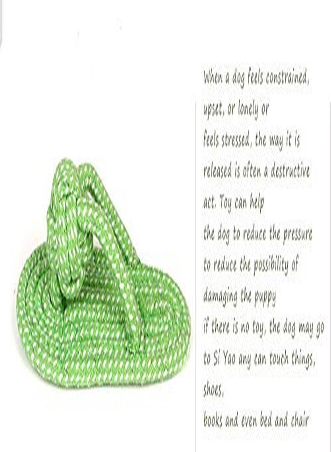 Sunglow Dog Toy Interactive Chewing Rope Ball Toys Natural Cotton Washable Durable Tug of War for Small Medium Dogs Puppies Training Playing Teeth Cleaning (Shoes) - Image 5