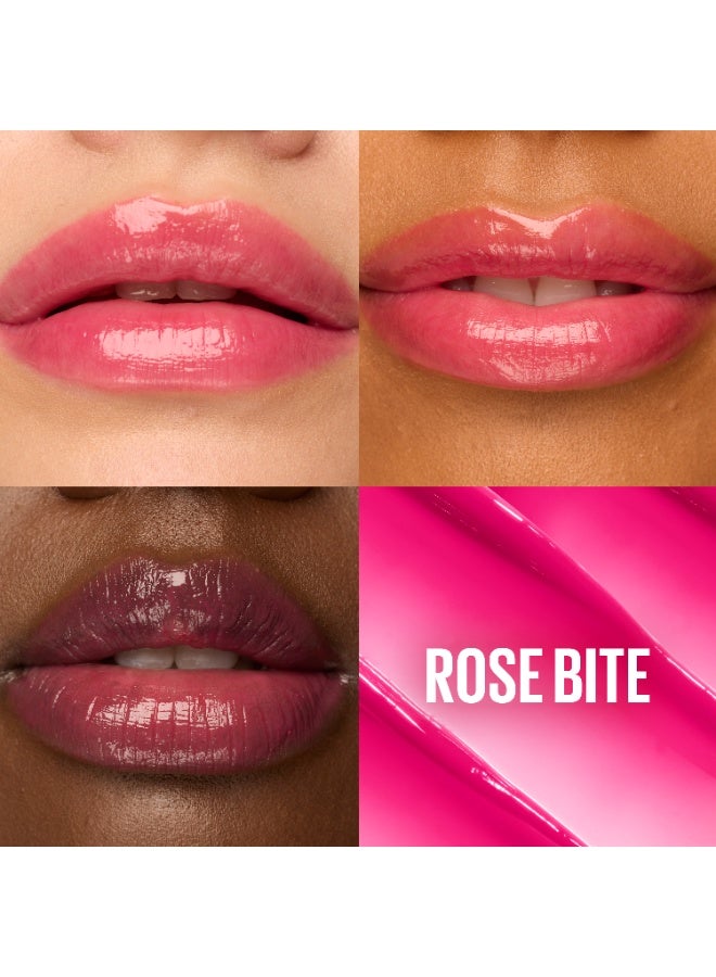 ميبلين نيويورك ميبيلين نيويورك ليفتِر جليز أويل بالم،مرطب شفاه لامع بحمض الهيالورونيك، ترطيب يدوم حتى 24 ساعة، روز بايت 003 - Image 5