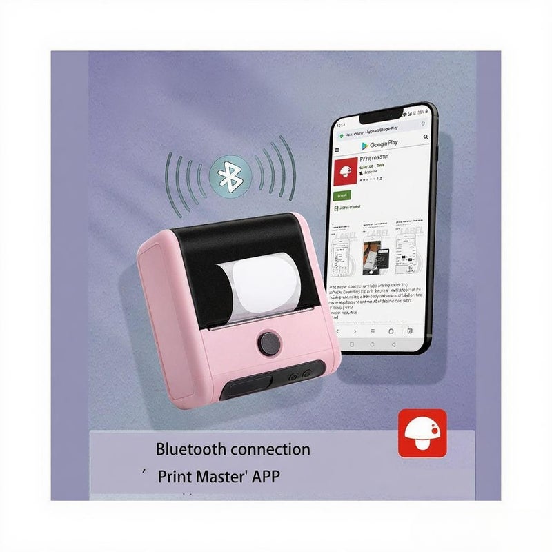 M200 Bluetooth Label Maker - Pink - Image 4