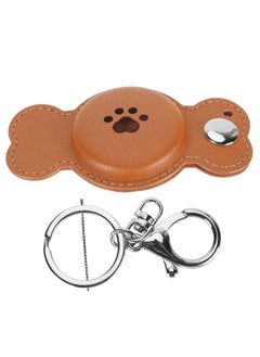 Thoraya Item Finder Case Multifunctional Prevent Loss Soft Durable for Airtag Tracking Device Holder for Travel Car Key Brown  - Image 1
