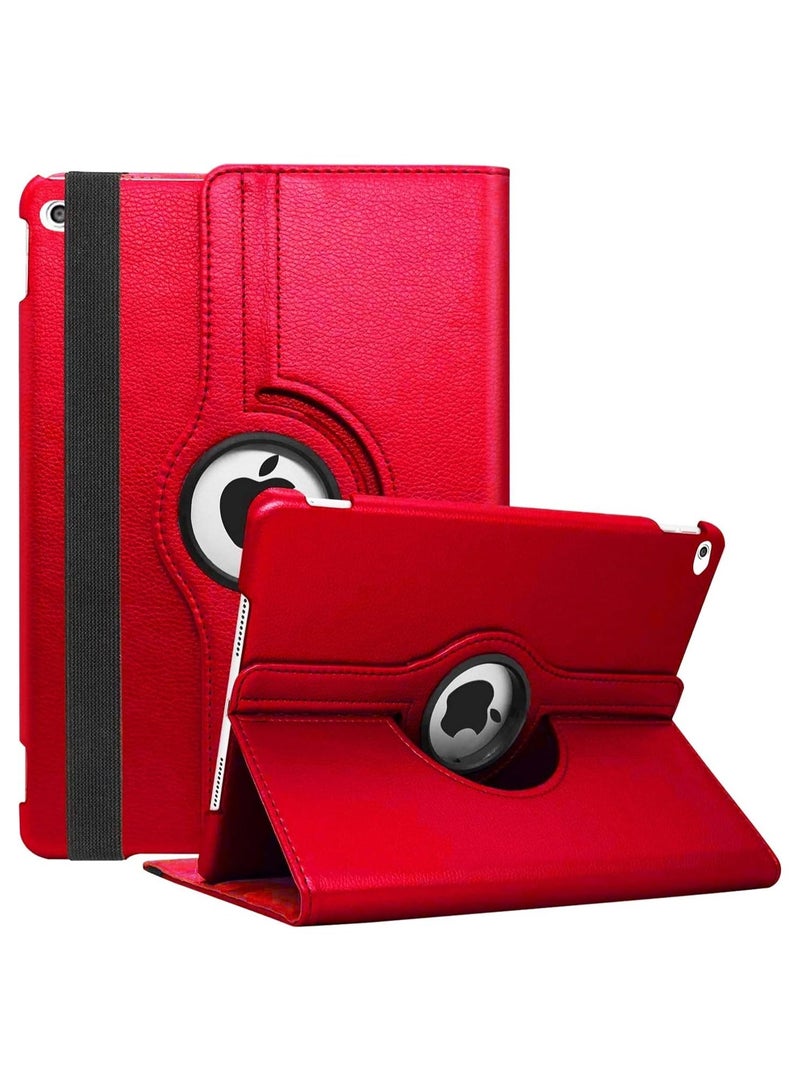 Raxoom ELTERAZONE New iPad 9.7 2018 2017 / iPad Air 2 Case - 360 Degree Rotating Stand Protective Cover with Auto Sleep Wake for iPad 9.7 inch (6th Gen, 5th Gen) / iPad Air 2/ iPad Air (Red) - Image 1