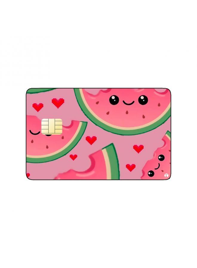 RKN PRINTED BANK CARD STICKER Delicious Watermelon Drawing - Image 2