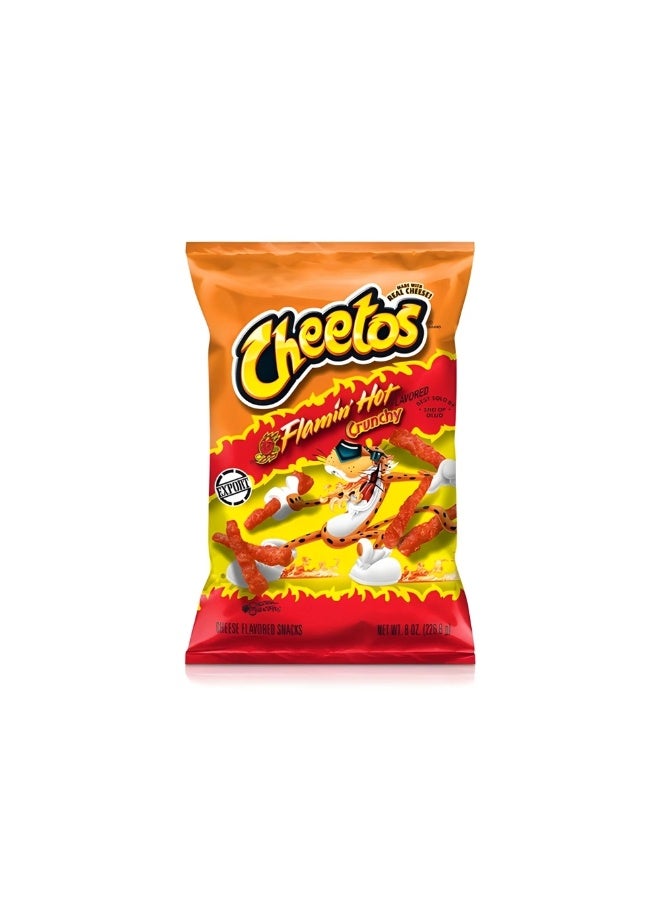 Cheetos Flamin Hot Limon Flavored Crunchy Cheese Snacks- 226.8gms