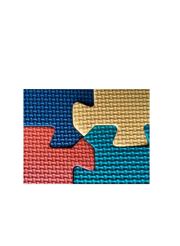 Cool Baby سجادة لعب ناعمة غير سامة للأطفال | سجادة لعب للأطفال الصغار | سجادة لعب بألوان زاهية على شكل أحجية | 16+2 مكعب إضافي من الفوم لسجادة أرضية للأطفال والرضع | سجادة أرضية من فوم EVA متداخلة - Image 3