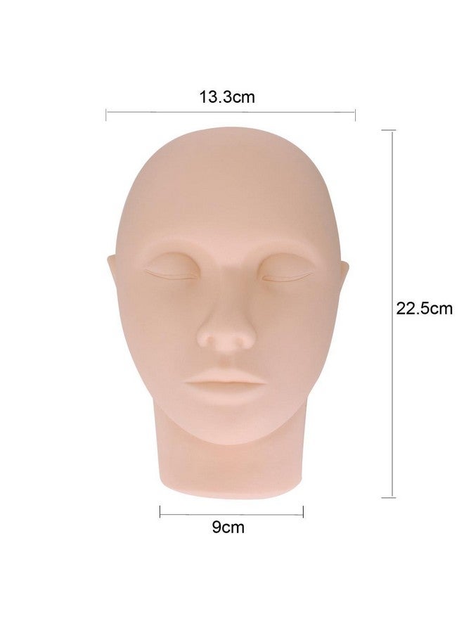 يمارت رأس تدريب مانيكان Yimart® Pro لمستحضرات التجميل وممارسة تمديد الرموش وأدوات مكياج الوجه (رأس قياسي) - Image 4