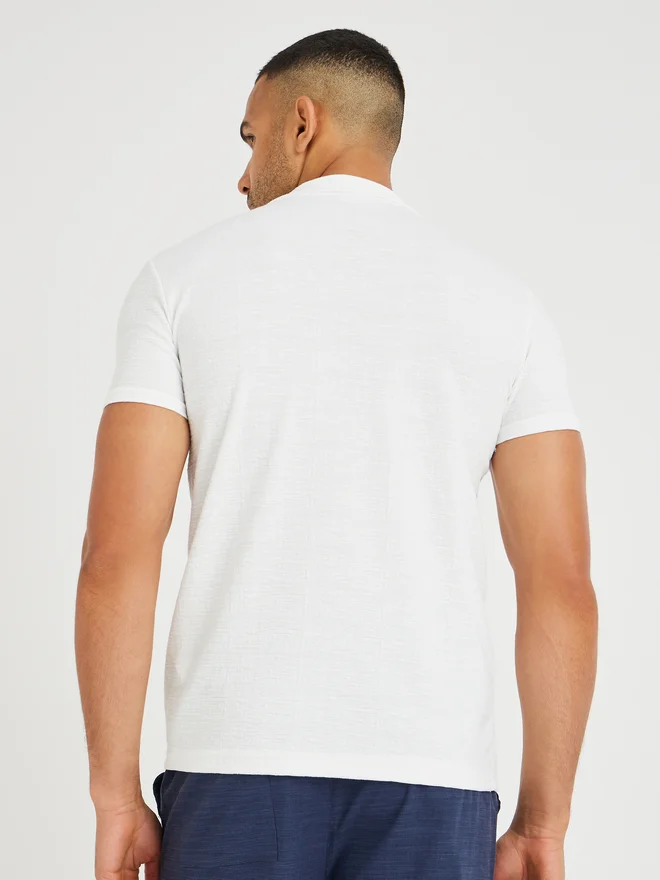 Styli Styli Textured Relaxed Fit Buttoned Shirt