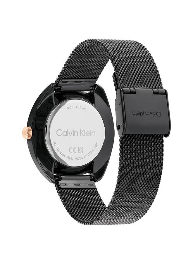 CALVIN KLEIN ساعة يد نسائية أنالوج دائرية من الفولاذ المقاوم للصدأ 25200272 - 34 مم  - Image 2