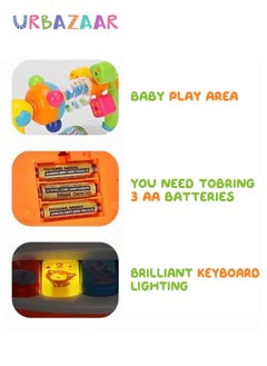 URbazaar Musical Toy Baby Musical Keyboard Piano Set Learning Light up Toy Early Educamional Montessori Toys for Babies Toddler Boys Girls Birthday  - Image 4