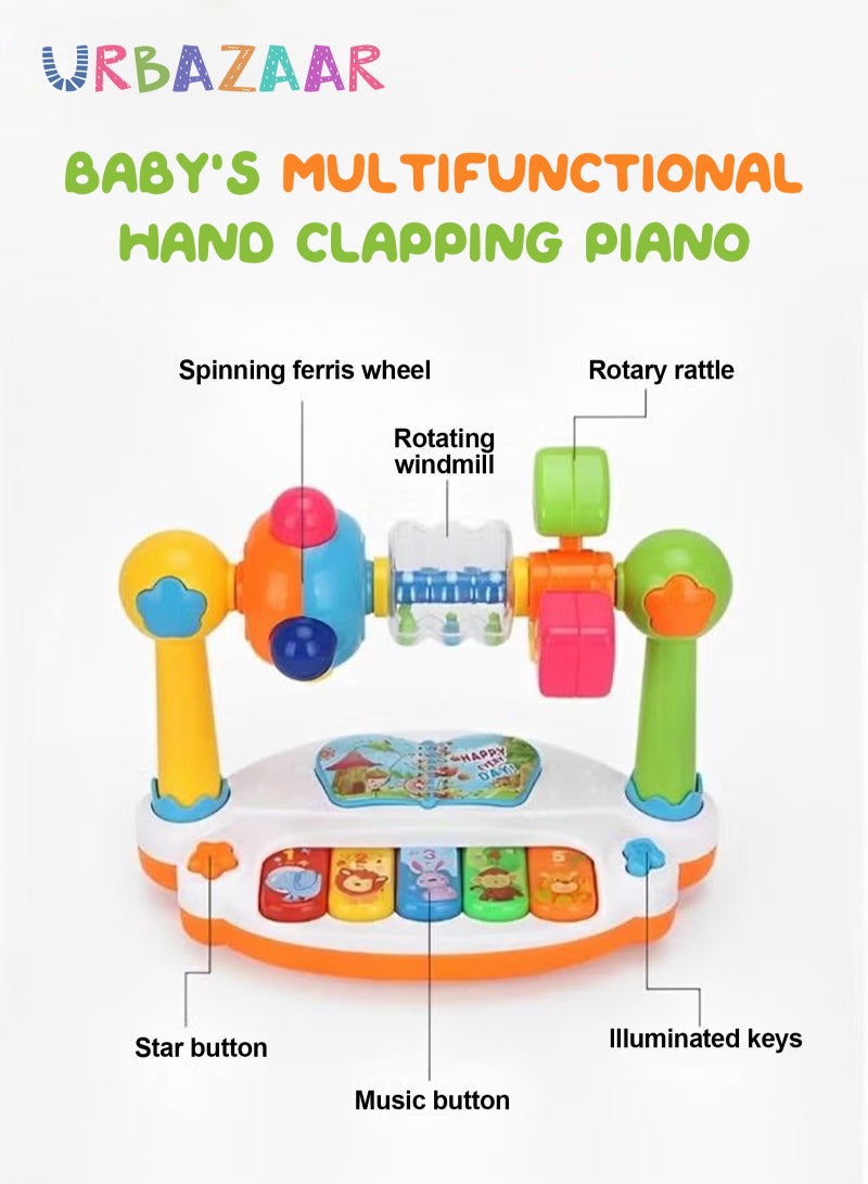 أوربازار لعبة موسيقية، مجموعة بيانو موسيقية للأطفال، لعبة تعليمية مضيئة، ألعاب مونتيسوري تعليمية مبكرة للأطفال الصغار، الأولاد والبنات، أعياد الميلاد - Image 5