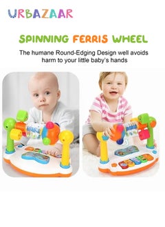 URbazaar Musical Toy Baby Musical Keyboard Piano Set Learning Light up Toy Early Educamional Montessori Toys for Babies Toddler Boys Girls Birthday  - Image 3