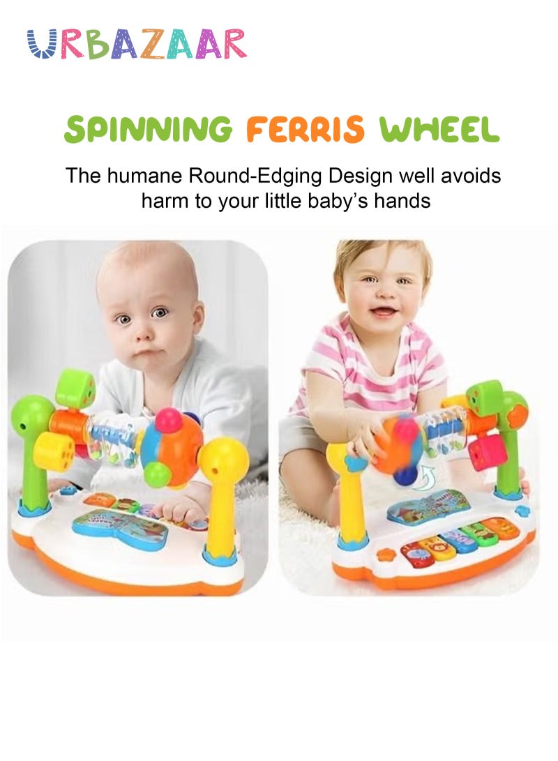 أوربازار لعبة موسيقية، مجموعة بيانو موسيقية للأطفال، لعبة تعليمية مضيئة، ألعاب مونتيسوري تعليمية مبكرة للأطفال الصغار، الأولاد والبنات، أعياد الميلاد - Image 3