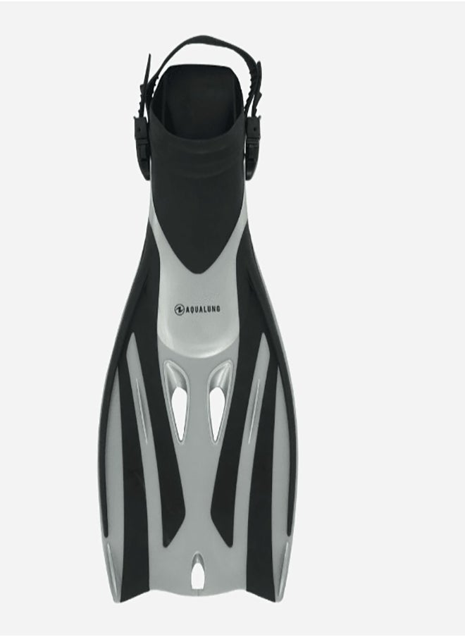 AQUA LUNG Kid's Fizz Snorkeling Fin Small/Medium - Black/Silver 