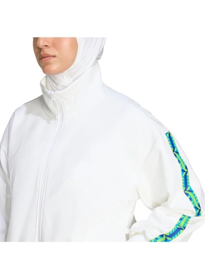 Adidas  SOFT LUX LOOSE FULL-ZIP Track Top for Women | Best Price UAE