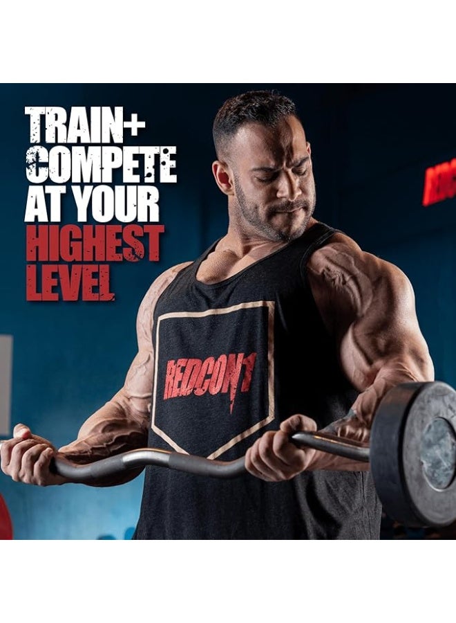 REDCON1 Total War Pre Workout, Baja Bomb - Beta Alanine + Citrulline Malate Keto Friendly Preworkout for Men & Women - Fast Acting (30 Servings) - Image 4