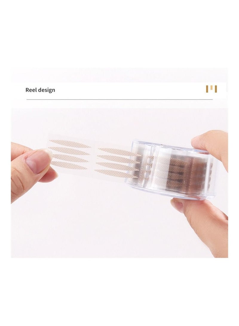 Meetion 600 pcs Eyelid Tape Sticker Invisible Double Fold Eyelid Lace Paste Clear Beige Stripe Self-adhesive Natural Eye Tape Makeup Tool - Image 4