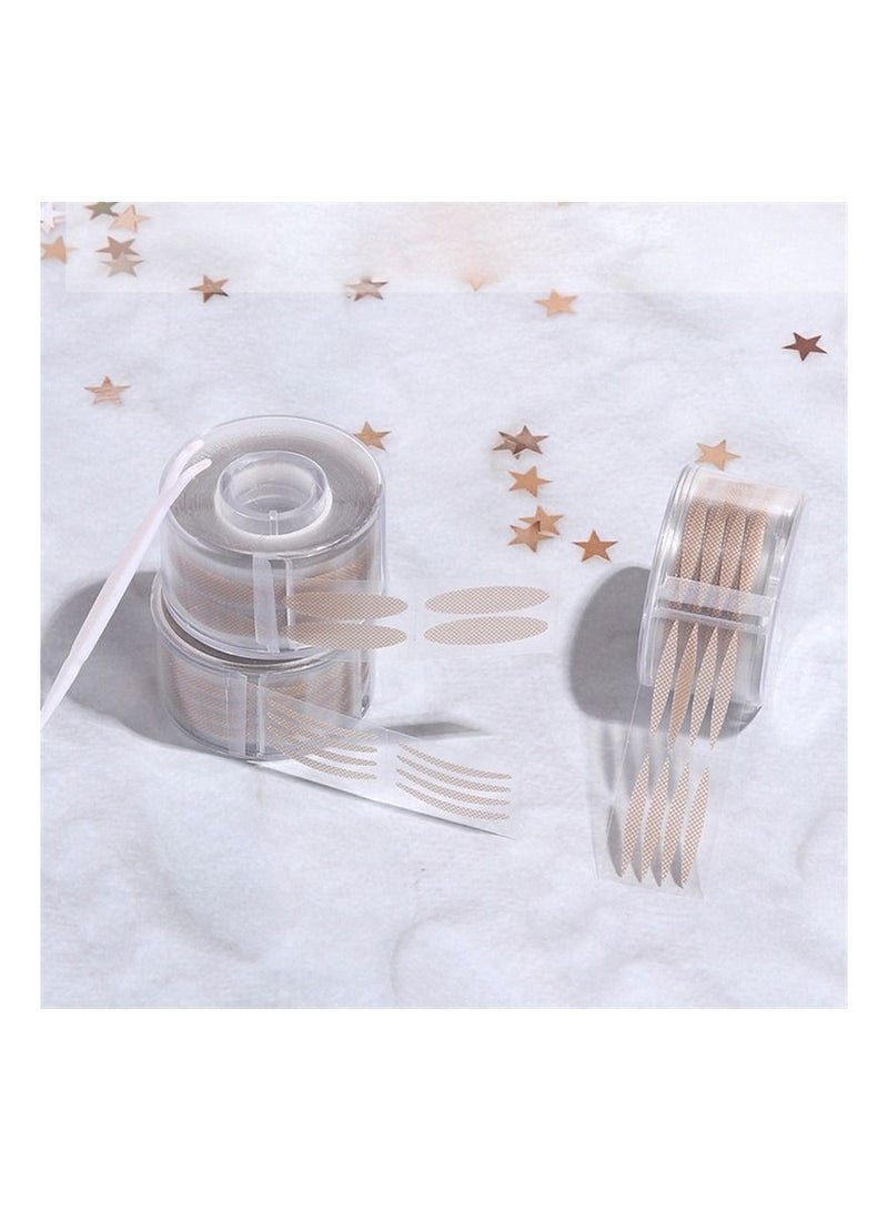 2pcs 1200 pcs Eyelid Tape Sticker Invisible Double Fold Eyelid Lace Paste Clear Beige Stripe Self-adhesive Natural Eye Tape Makeup Tool - Image 1