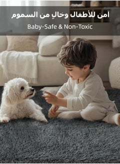 CHU DAI Luxury Large Area Rug Hotel Grade Ultra Soft Plush Fuzzy Non-Slip Carpets for Nursery  Living Room Bedroom Hypoallergenic Baby Safe  - Image 5