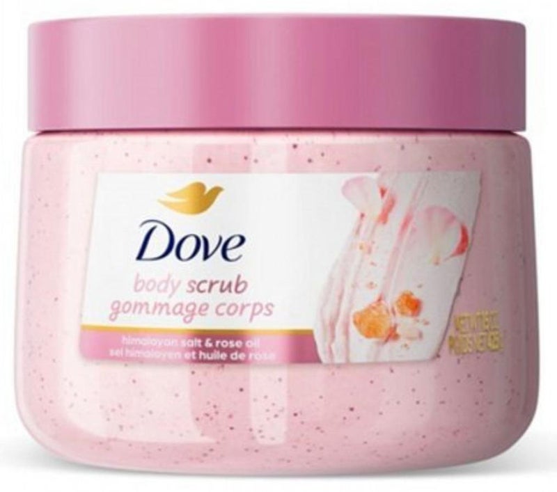دوف مقشر الجسم من دوف، ملح الهيمالايا وزيت الورد