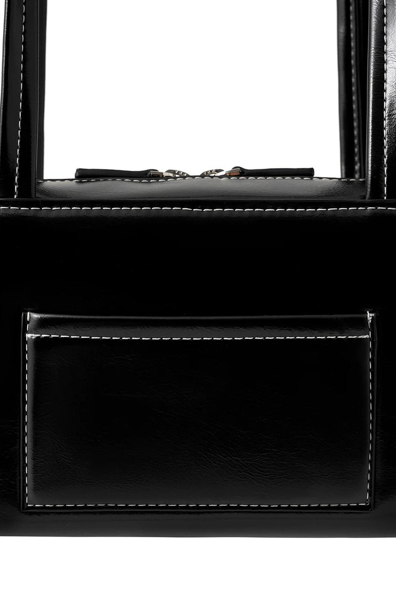 ستاند حقيبة كتف من الجلد مع حزام كتف - Image 4