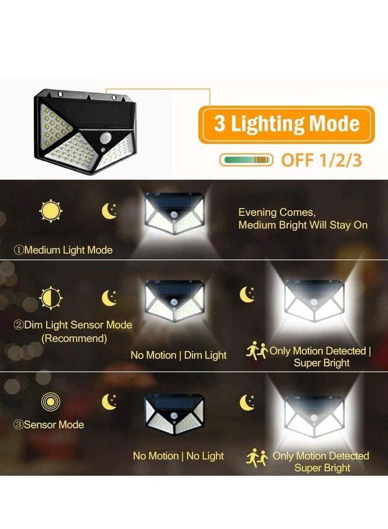 Solar Light Outdoor Motion Sensor Waterproof Lighting 114 LED Garden Security Lights for Wall Step Porch Patio Yard Driveway Pathway Pool (Cool White, 2 Packs) - Image 4