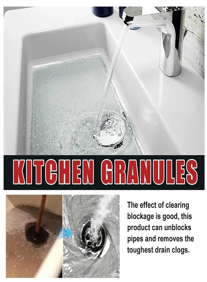 Marrkhor Power Gel Clog Remover Advanced Action Drain Cleaner Fast Dissolving Formula Removes Hair Grease Soap Scum Safe For Pipes Kitchen Bathroom Sinks Showers Effective, Professional Heavy Duty Home Use 220g - Image 4