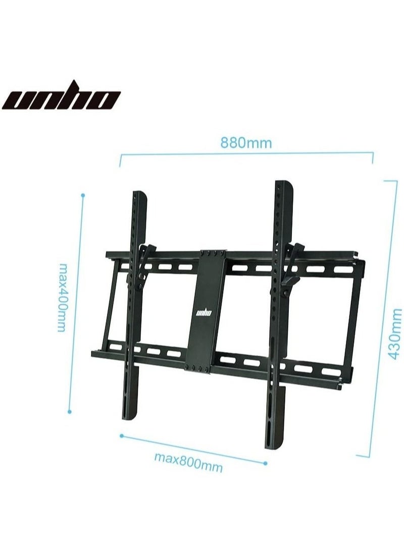 Tilting TV Wall Mount, TV Wall Mount for 32-85 Inch TV, Monitor Wall Mount for LED LCD Plasma 15˚ Tilting Load 60 kg VESA Max 800 x 400 with Level - Image 4