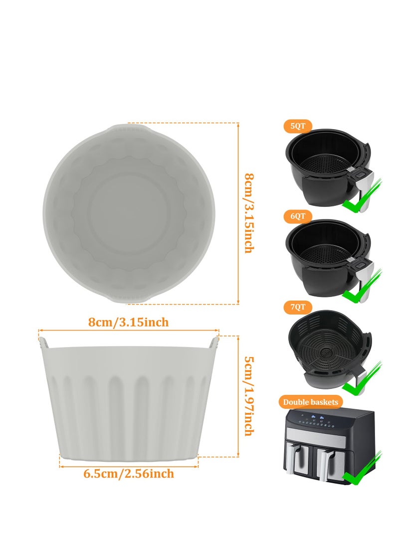 SYOSI Silicone Air Fryer Egg Mold, Reusable Nonstick Egg Bites Pan Alternative, Egg Boiler Mold Cup, BPA Free, Dishwasher Safe Poached Egg Cups for Microwave Air Fryer Stovetop Egg Cooking (9Pcs) - Image 3