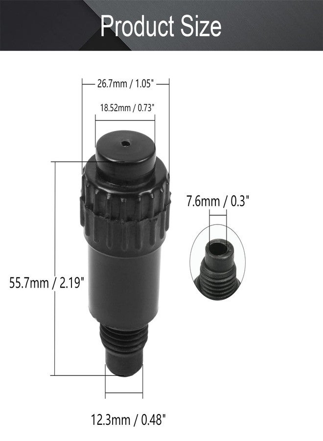 Othmro Thread Oil Plug Connector Air Compressor Spare Fittings Black 1 Pcs - Image 2