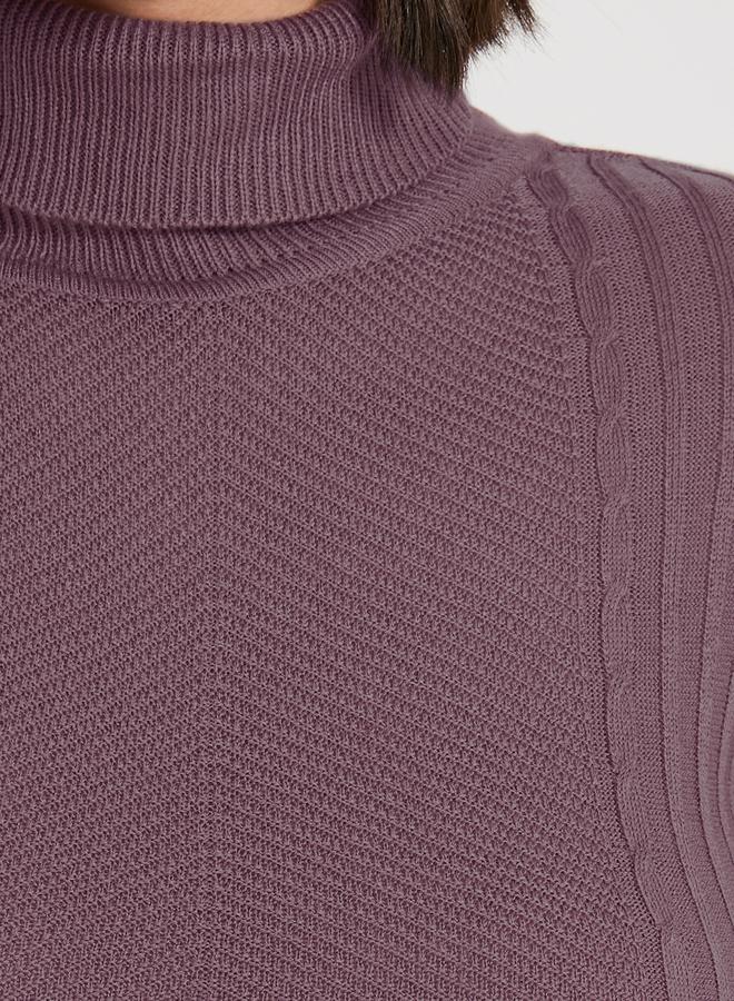 ستايلي سويتر بقصة سليم فت وياقة عالية - Image 3