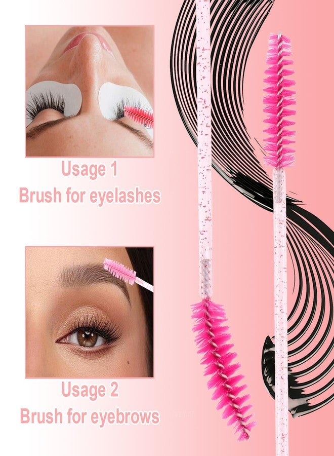 Aprince 500PCS Disposable Lash Spoolies Eyelash Brushes Mascara Wands Brow Spoolie for Makeup Applicators Eyelash Extensions Brow Brush - Image 4