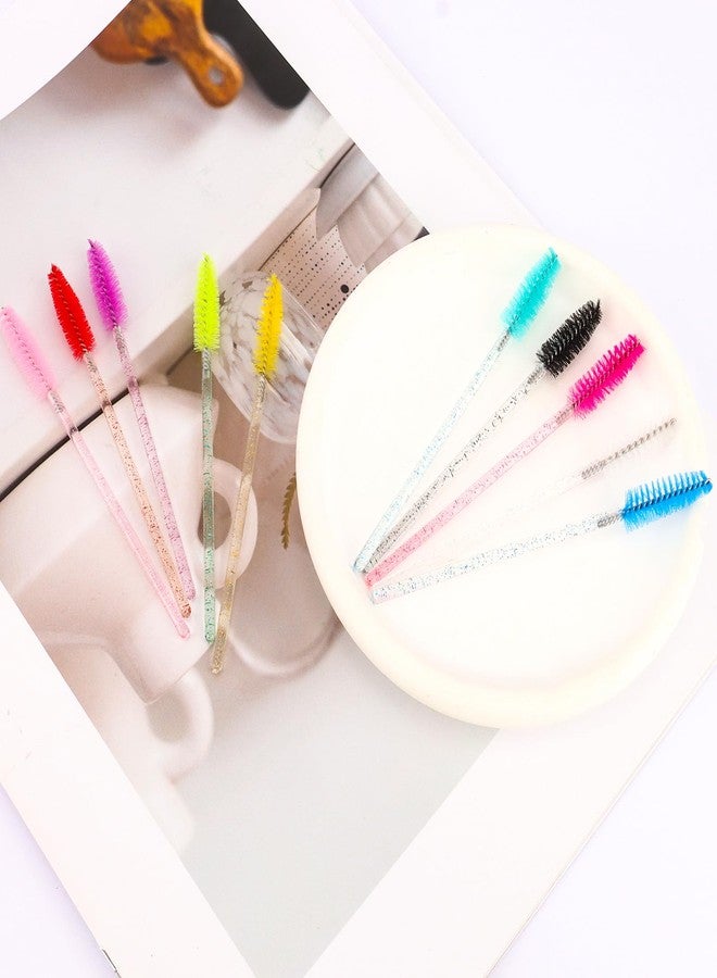 Aprince 500PCS Disposable Lash Spoolies Eyelash Brushes Mascara Wands Brow Spoolie for Makeup Applicators Eyelash Extensions Brow Brush - Image 5
