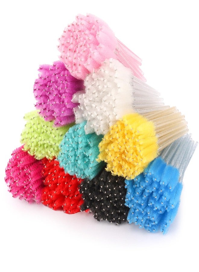 Aprince 500PCS Disposable Lash Spoolies Eyelash Brushes Mascara Wands Brow Spoolie for Makeup Applicators Eyelash Extensions Brow Brush - Image 1
