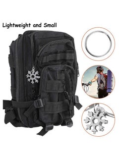 colorcasa 4 Pack 18-in-1 Snowflake Multi Tool, Portable Stainless Steel Snowflake Bottle Opener/Flat Phillips Screwdriver Kit/Wrench,Stocking Stuffers for Men, Snowflake Tool Christmas Gifts for Men Women  - Image 5