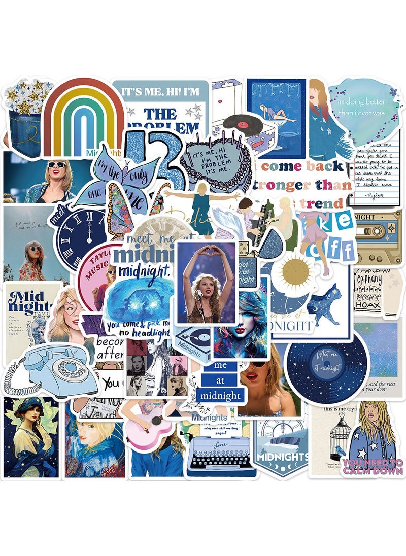 50pcs Taylor Swift Album Stickers, Waterproof DIY Luggage Guitar Notebook UU086