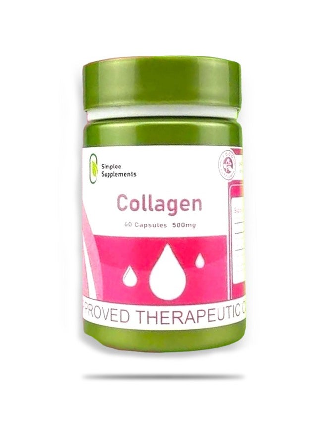 Simplee Supplements Collagen 60 Capsules 500mg  - Image 1