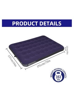 SUKILO Full Size Inflatable Air Mattress – Portable Blow-Up Bed for Camping, Hiking & Home Use – Without Air Pump – Blue  - Image 4