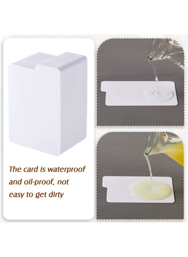 Lewtemi Lewtemi White Trading Card Dividers Plastic Card Separators Organizer for Sport Game Business Storage, 2.6 x 3.8 Inch/ 66 x 97 mm(50 Pieces)  - Image 5