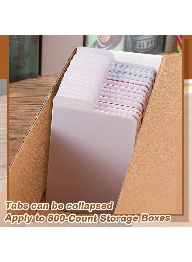 Lewtemi Lewtemi White Trading Card Dividers Plastic Card Separators Organizer for Sport Game Business Storage, 2.6 x 3.8 Inch/ 66 x 97 mm(50 Pieces)  - Image 4
