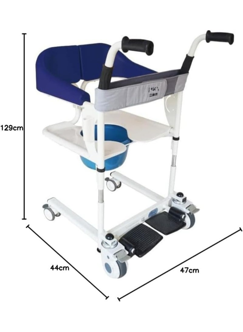 Transfer Commode and Over Toilet Wheelchair - Image 2